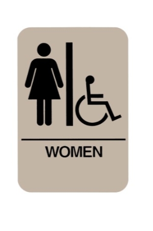 HS 9050 05 - ADA Sign with Braille Translation